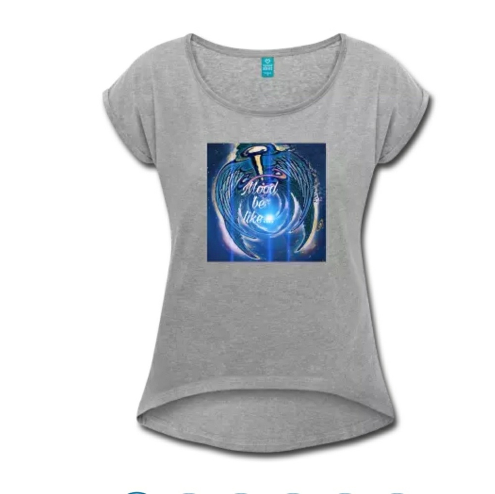 Womens roll cuff t-shirt